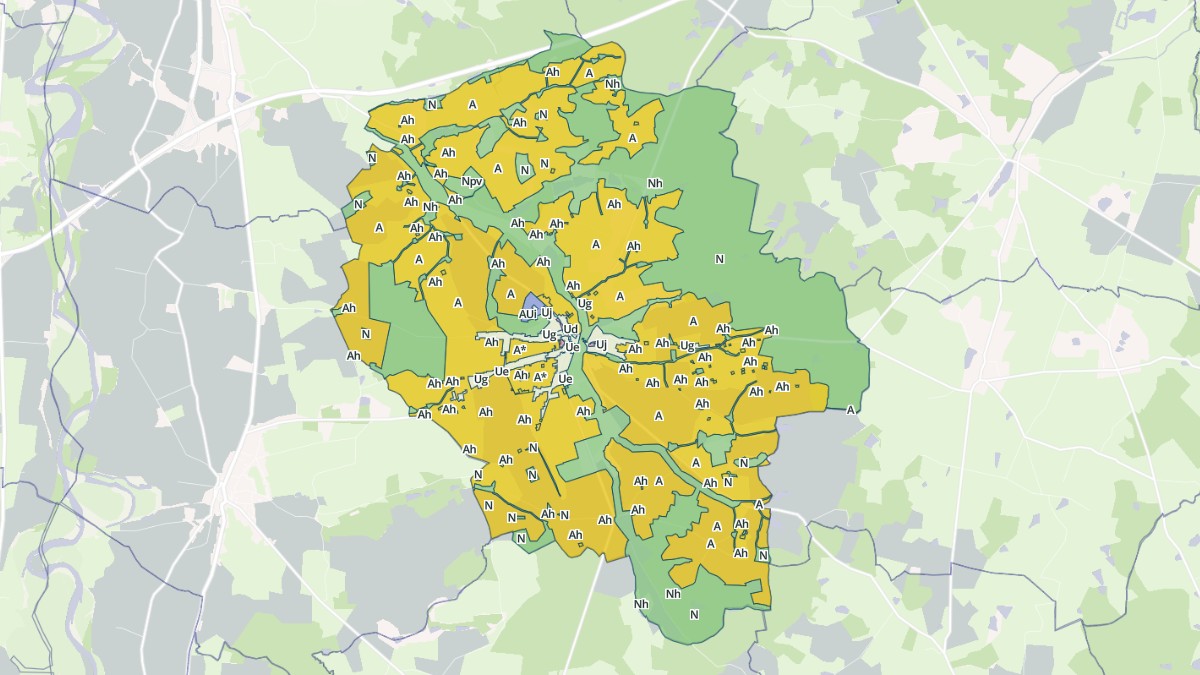 Aperçu cartographique de Neuilly-le-Réal, centré sur la commune