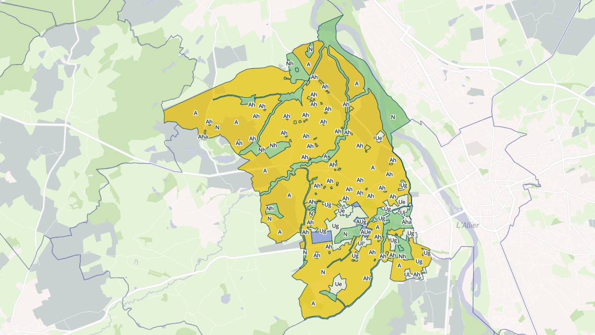 Aperçu cartographique de Neuvy, centré sur la commune