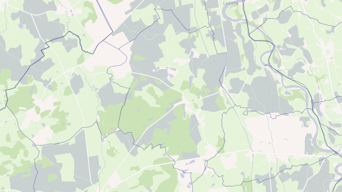 Aperçu cartographique de Paray-le-Frésil, centré sur la commune
