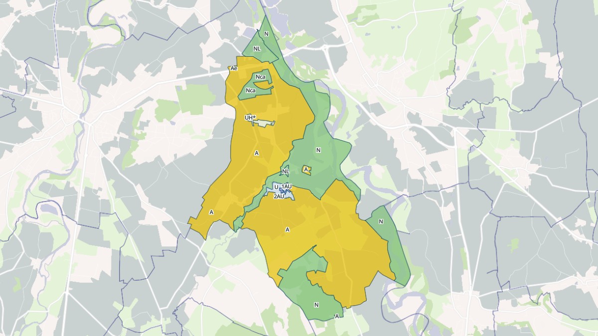 Aperçu cartographique de Paray-sous-Briailles, centré sur la commune