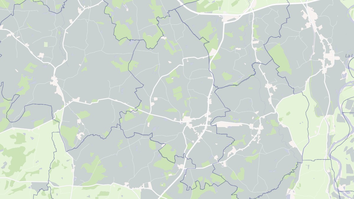 Aperçu cartographique de Le Pin, centré sur la commune