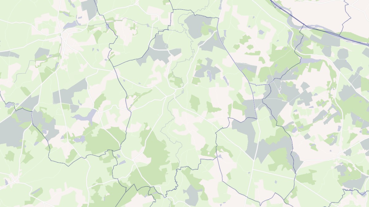 Aperçu cartographique de Pouzy-Mésangy, centré sur la commune