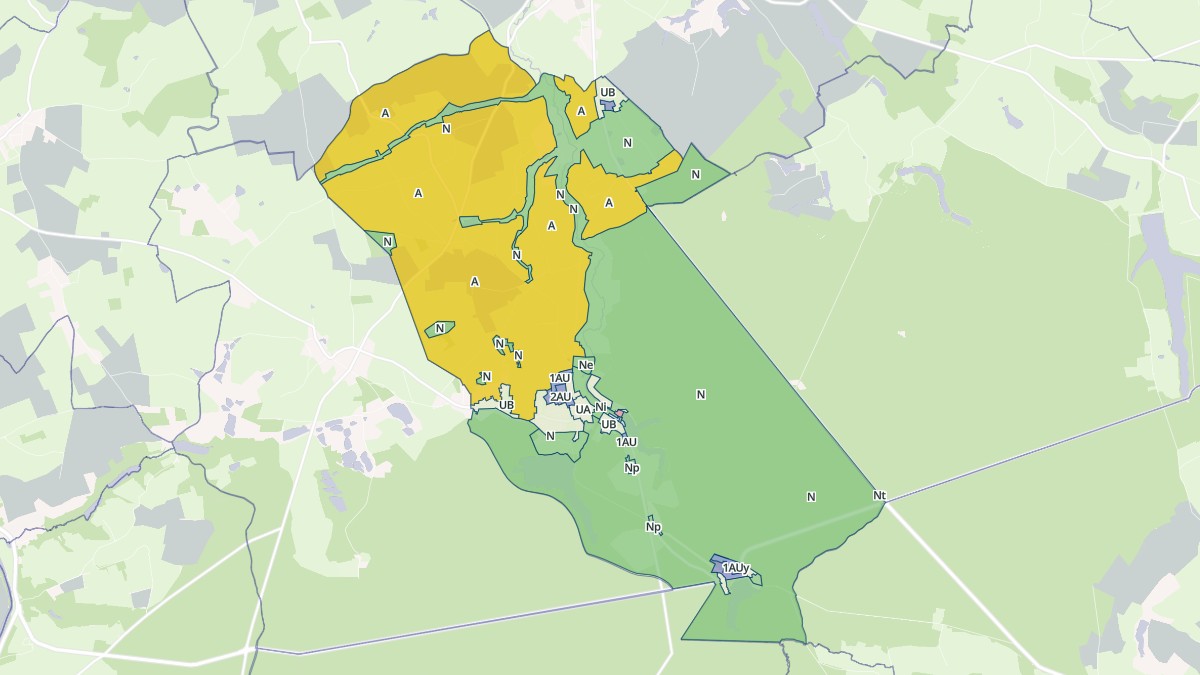 Aperçu cartographique de Saint-Bonnet-Tronçais, centré sur la commune