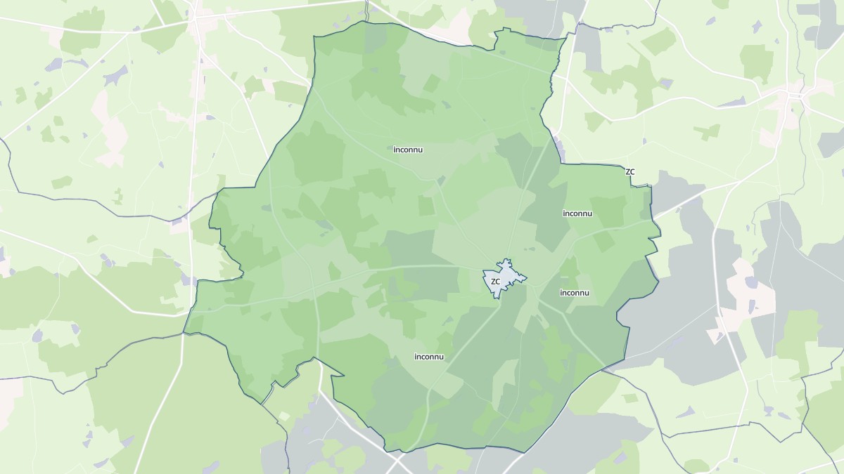 Aperçu cartographique de Saint-Ennemond, centré sur la commune