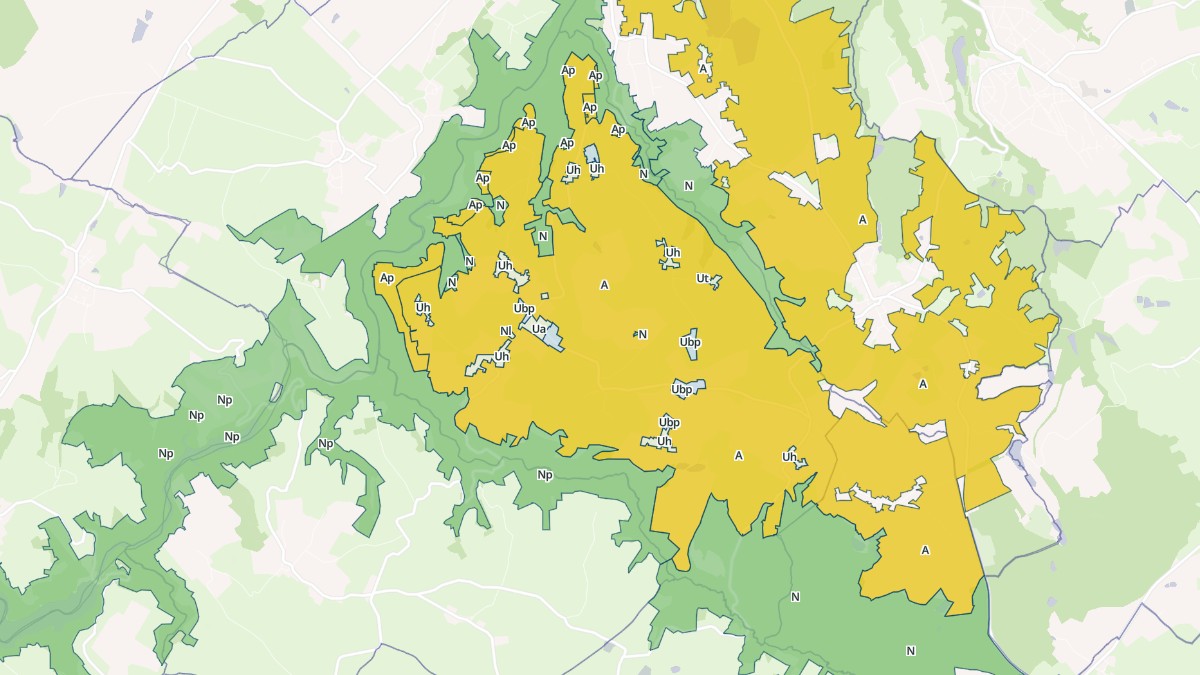 Aperçu cartographique de Saint-Genest, centré sur la commune