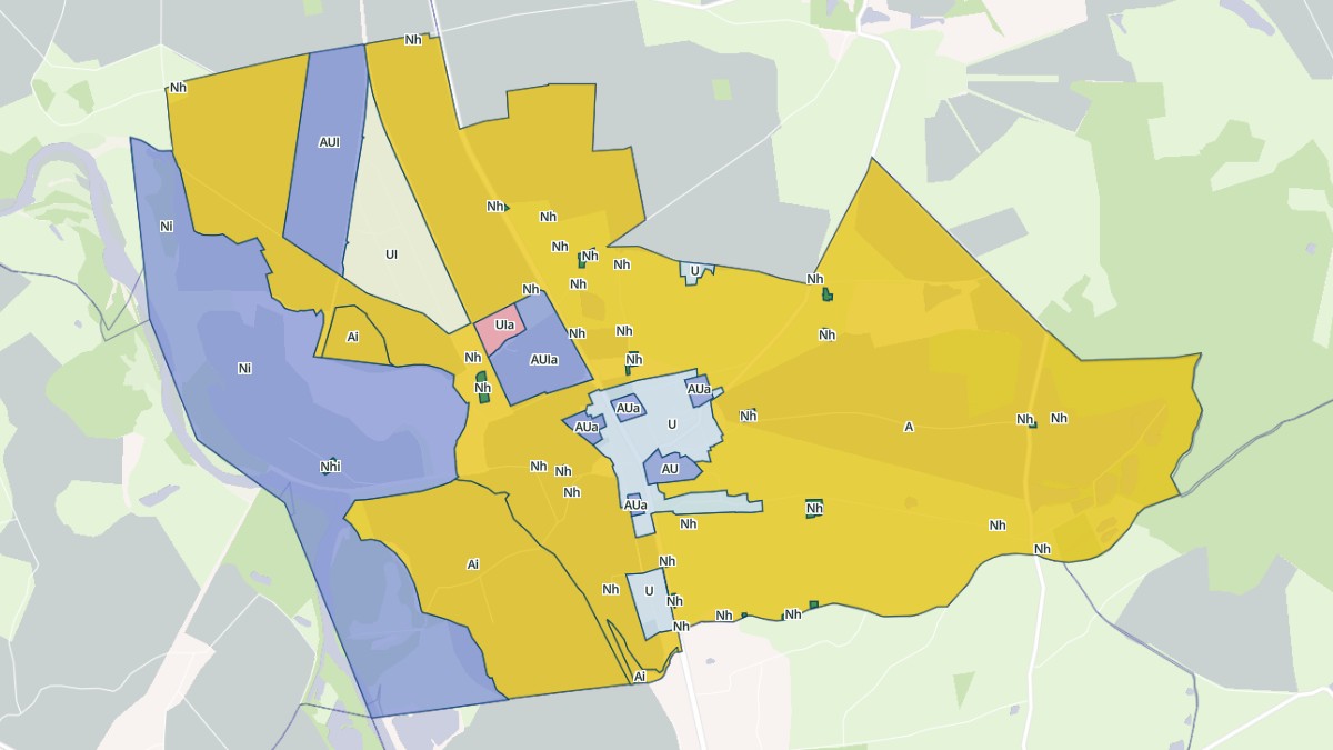 Aperçu cartographique de Saint-Loup, centré sur la commune