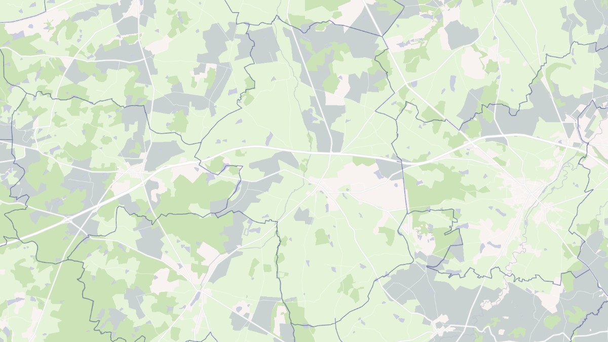 Aperçu cartographique de Thiel-sur-Acolin, centré sur la commune
