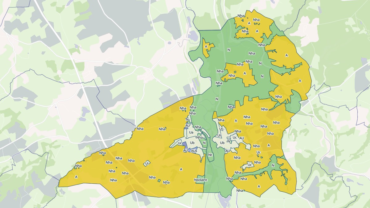 Aperçu cartographique de Vallon-en-Sully, centré sur la commune