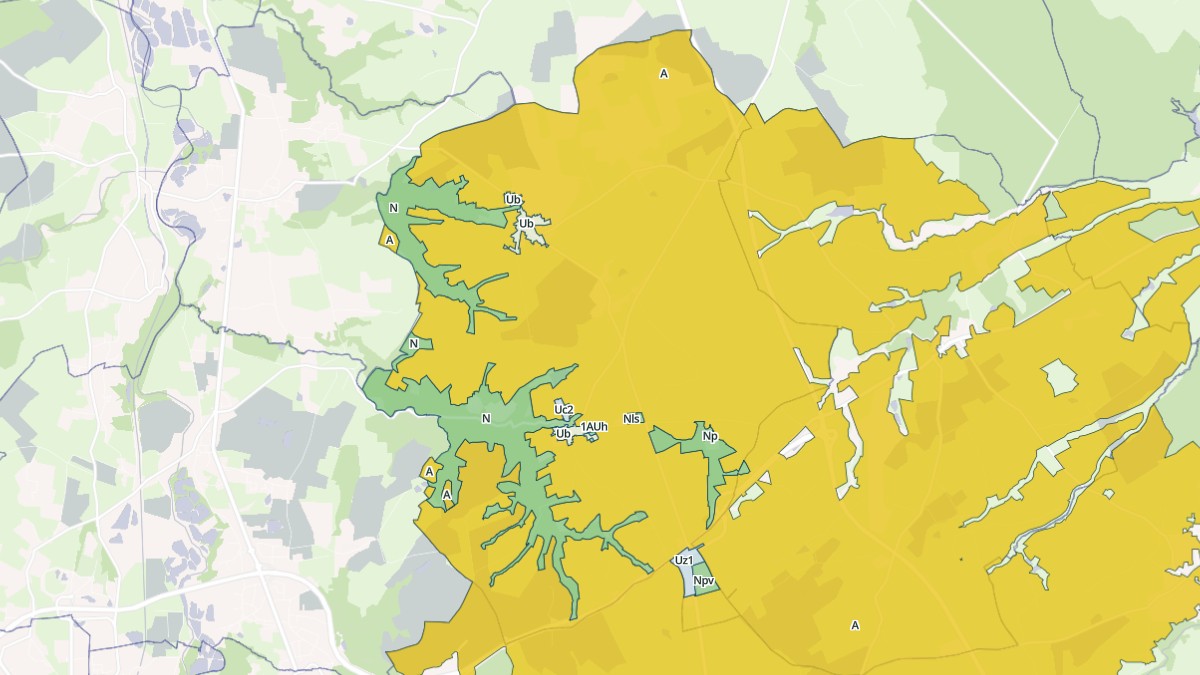 Aperçu cartographique de Verneix, centré sur la commune