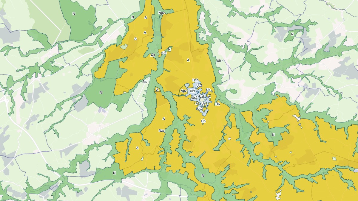 Aperçu cartographique de Villefranche-d'Allier, centré sur la commune