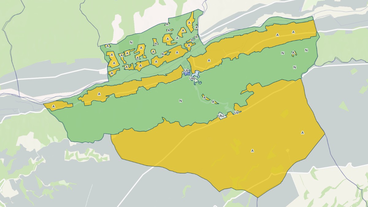 Aperçu cartographique de Brunet, centré sur la commune