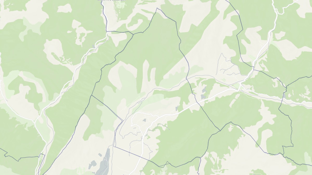 Aperçu cartographique de Le Brusquet, centré sur la commune