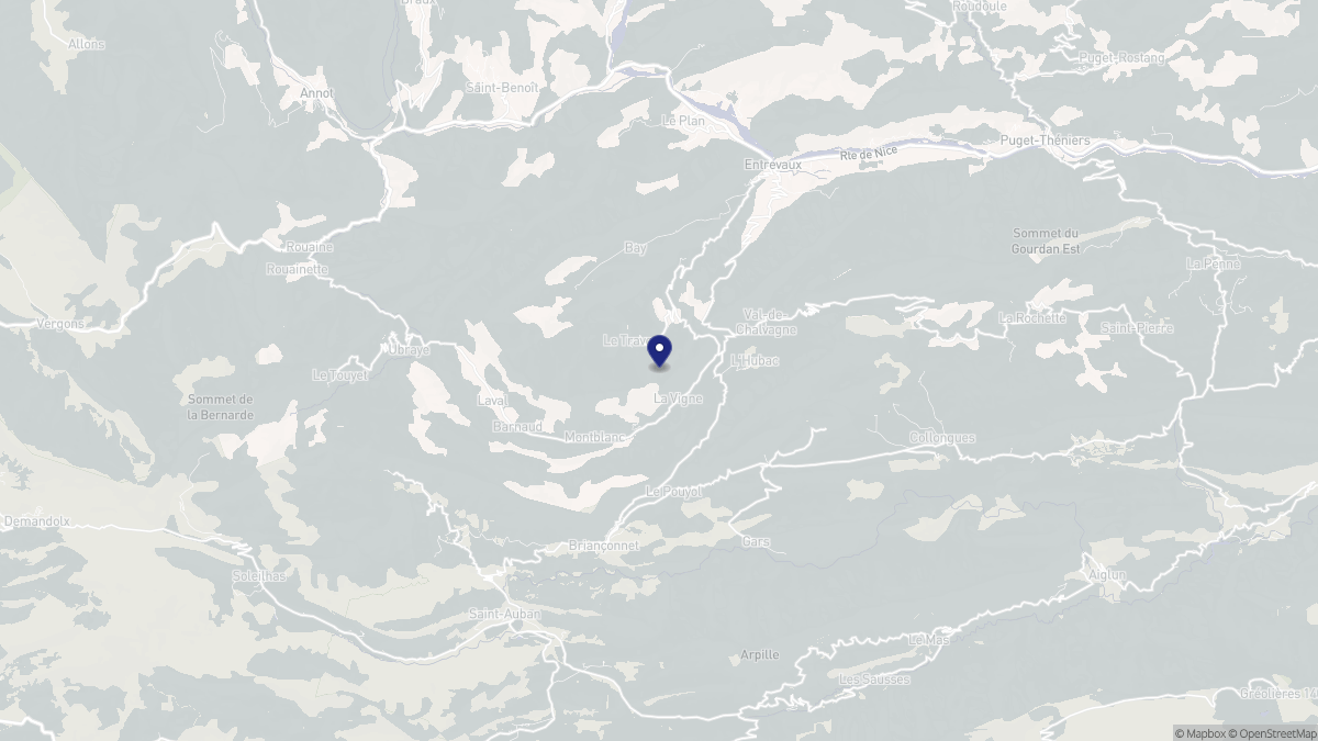 Aperçu cartographique de Val-de-Chalvagne, centré sur la commune