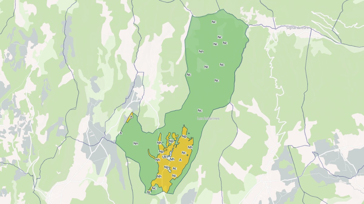 Aperçu cartographique de Lardiers, centré sur la commune