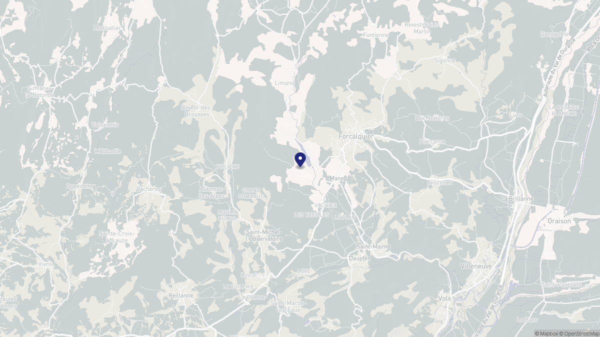 Aperçu cartographique de Mane, centré sur la commune