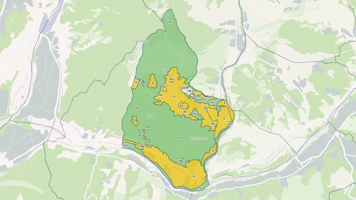 Aperçu cartographique de Mirabeau, centré sur la commune