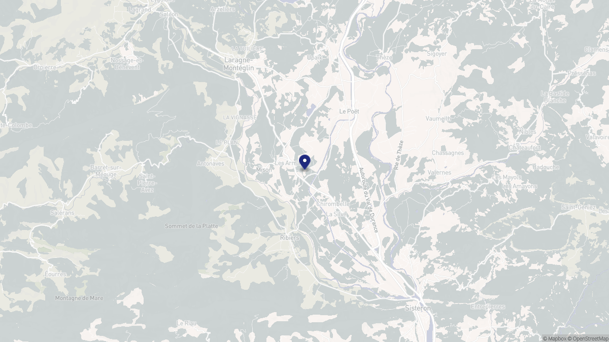 Aperçu cartographique de Mison, centré sur la commune