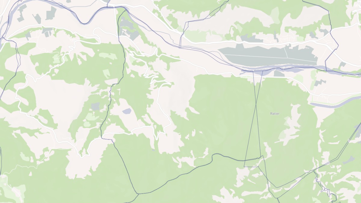 Aperçu cartographique de Piégut, centré sur la commune