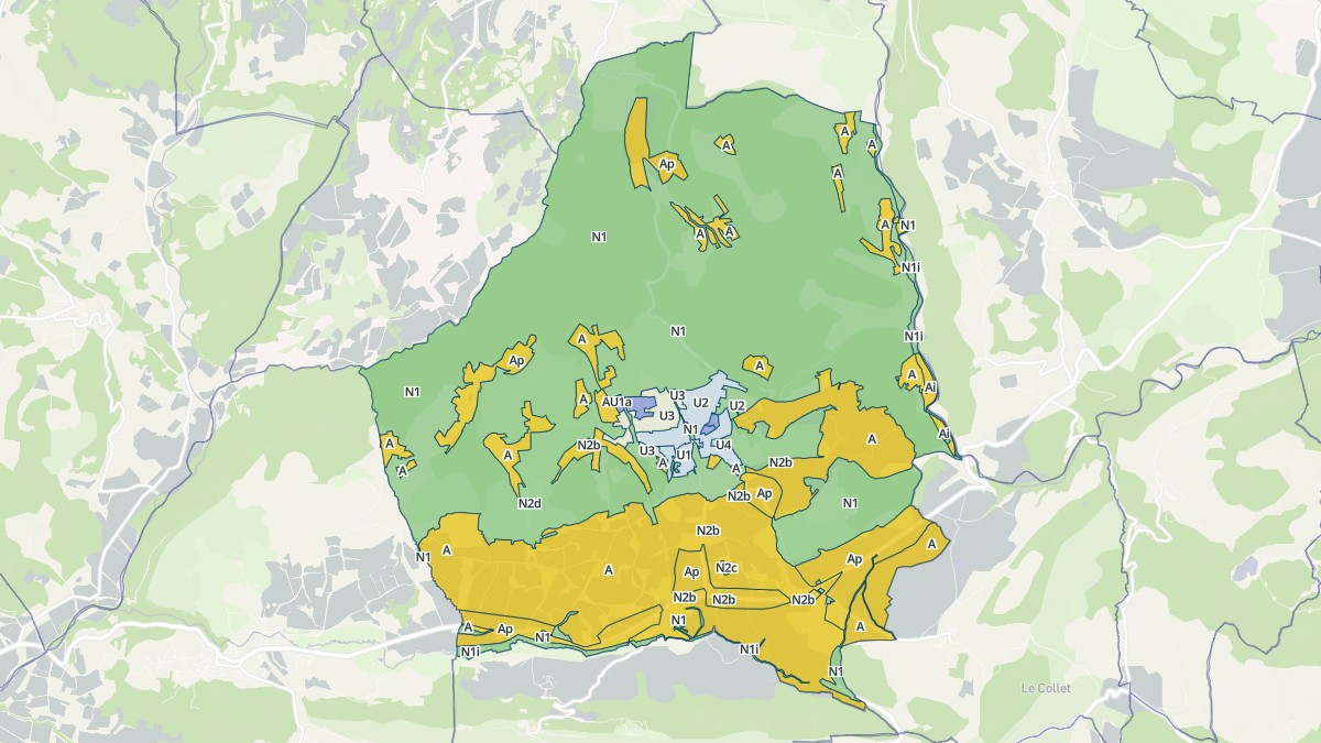 Aperçu cartographique de Reillanne, centré sur la commune