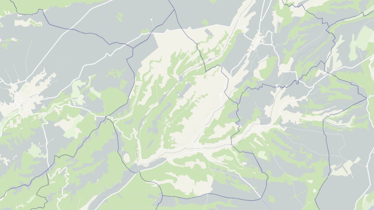 Aperçu cartographique de Riez, centré sur la commune