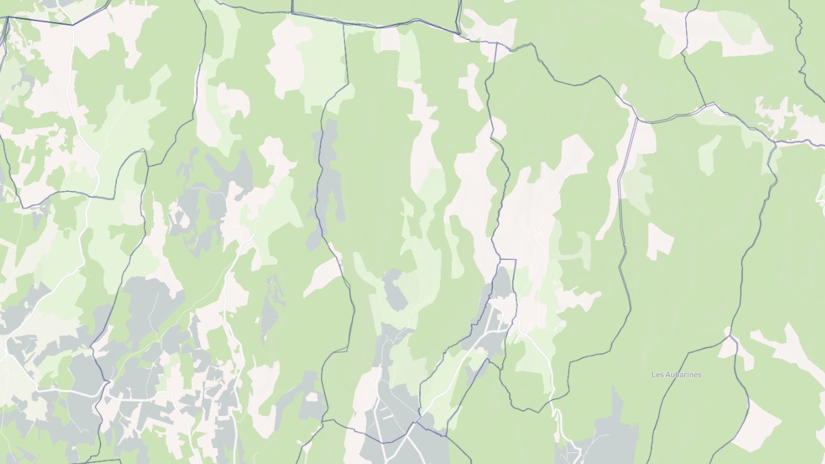 Aperçu cartographique de La Rochegiron, centré sur la commune