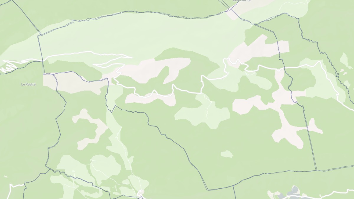 Aperçu cartographique de La Rochette, centré sur la commune