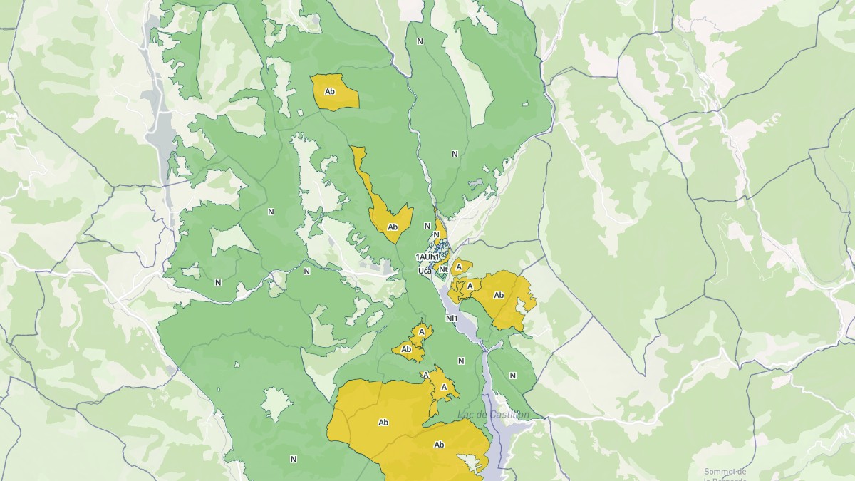 Aperçu cartographique de Saint-André-les-Alpes, centré sur la commune