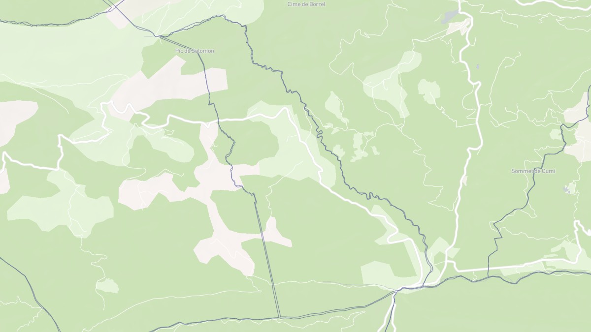 Aperçu cartographique de Saint-Pierre, centré sur la commune