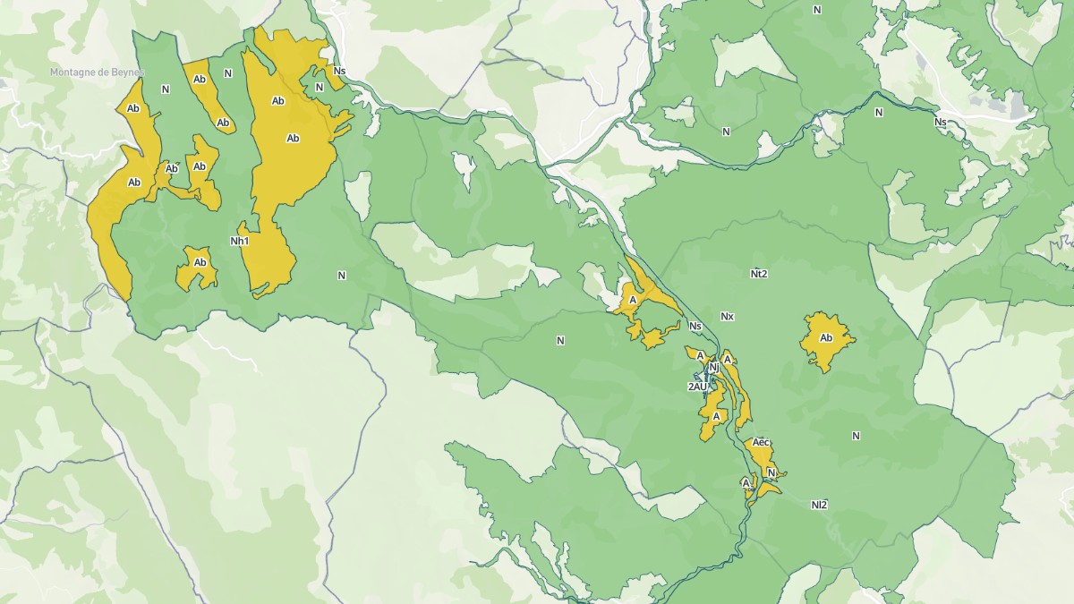 Aperçu cartographique de Senez, centré sur la commune