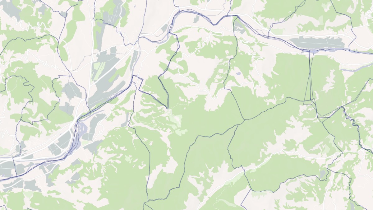 Aperçu cartographique de Venterol, centré sur la commune