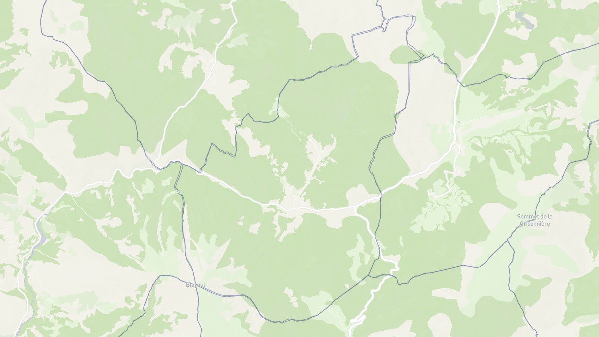 Aperçu cartographique de Verdaches, centré sur la commune