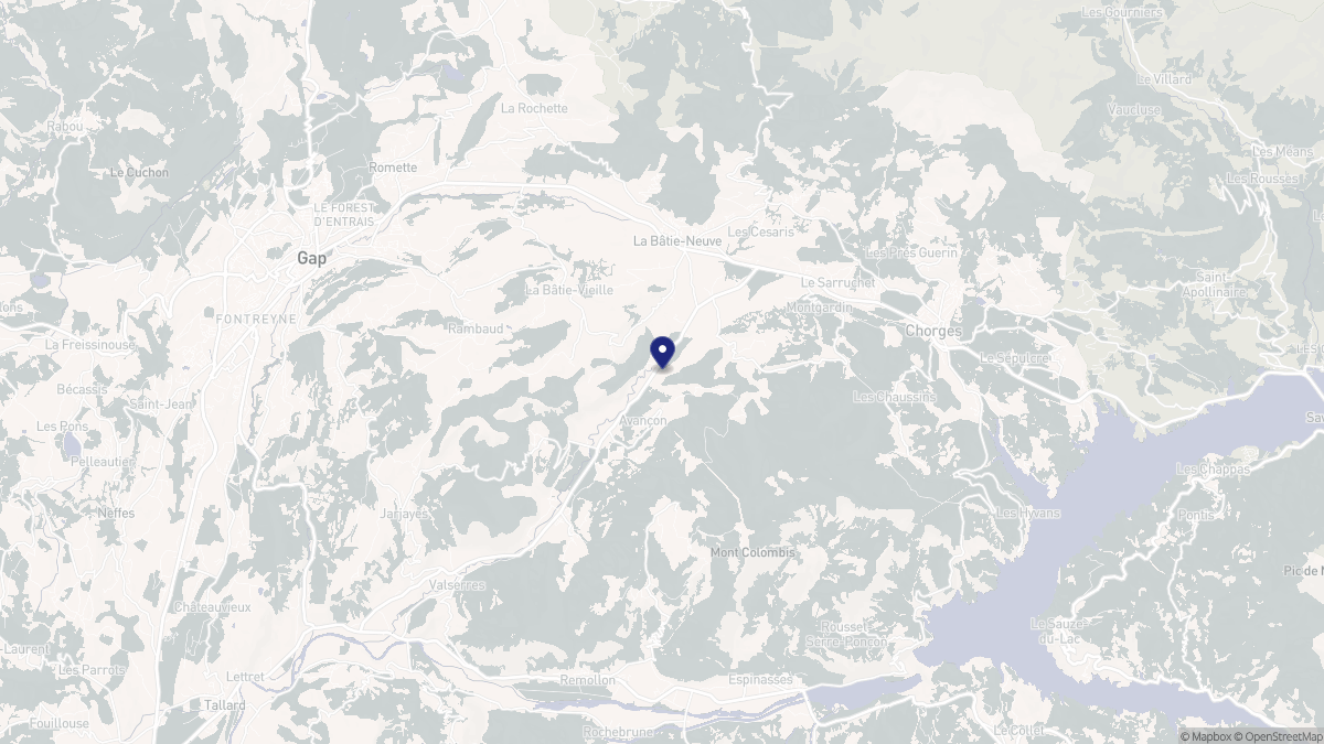 Aperçu cartographique de Avançon, centré sur la commune