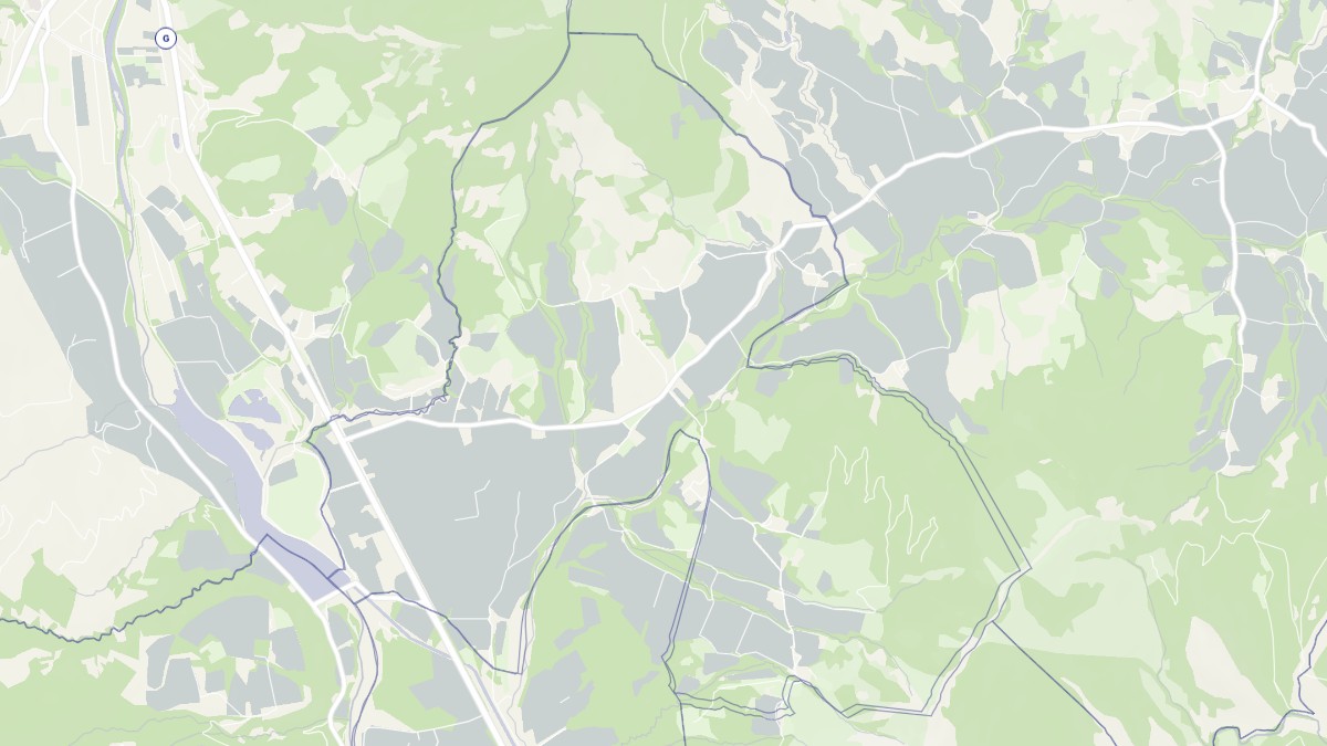Aperçu cartographique de Le Bersac, centré sur la commune