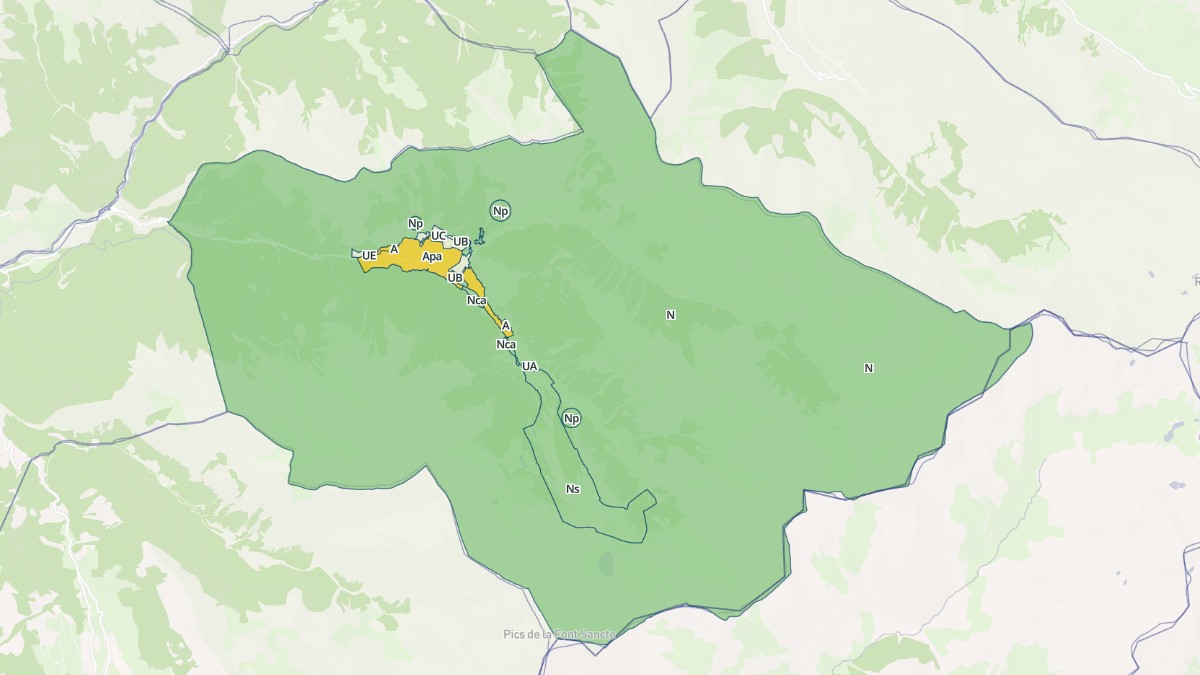 Aperçu cartographique de Ceillac, centré sur la commune