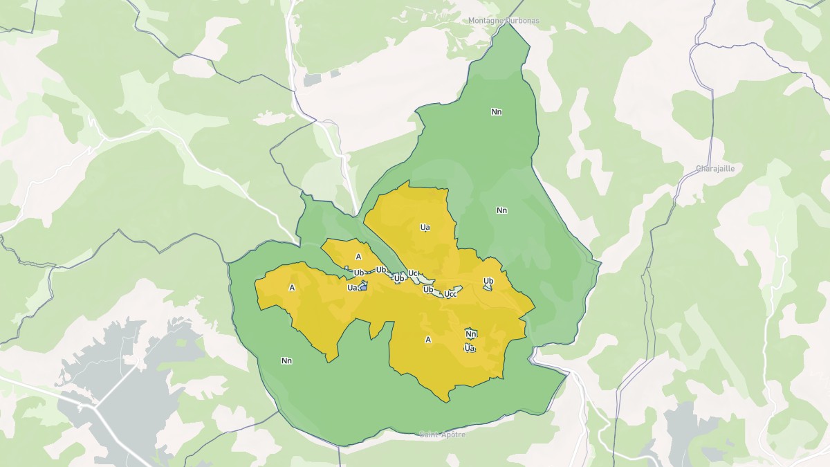 Aperçu cartographique de La Faurie, centré sur la commune