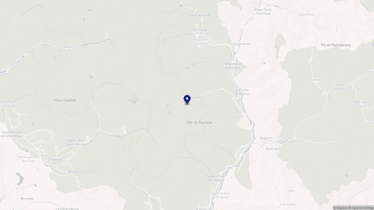 Aperçu cartographique de Freissinières, centré sur la commune