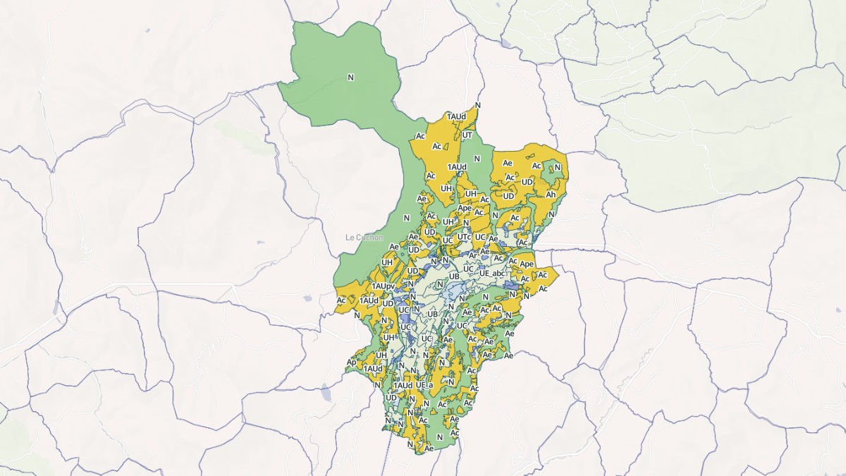 Aperçu cartographique de Gap, centré sur la commune