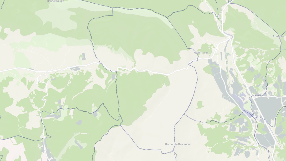 Aperçu cartographique de Montclus, centré sur la commune