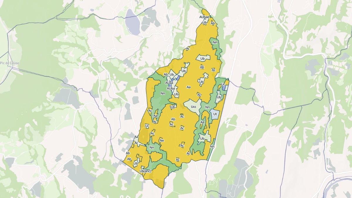 Aperçu cartographique de Neffes, centré sur la commune