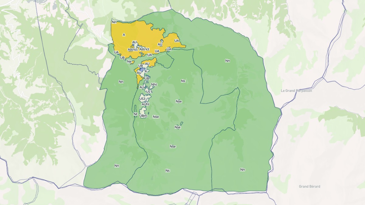 Aperçu cartographique de Les Orres, centré sur la commune