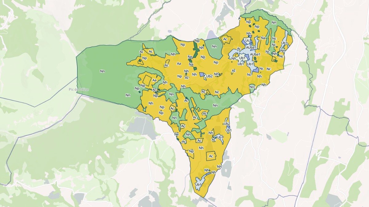 Aperçu cartographique de Pelleautier, centré sur la commune