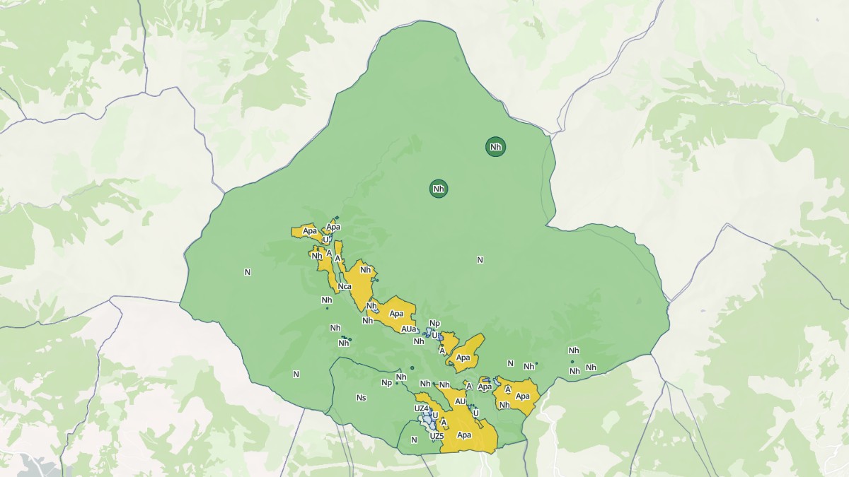 Aperçu cartographique de Réallon, centré sur la commune