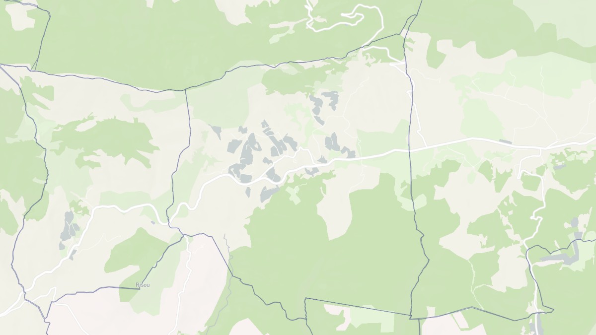 Aperçu cartographique de Ribeyret, centré sur la commune
