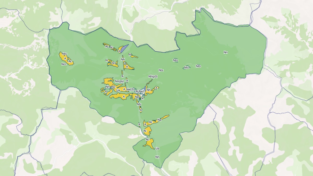 Aperçu cartographique de Saint-Julien-en-Beauchêne, centré sur la commune