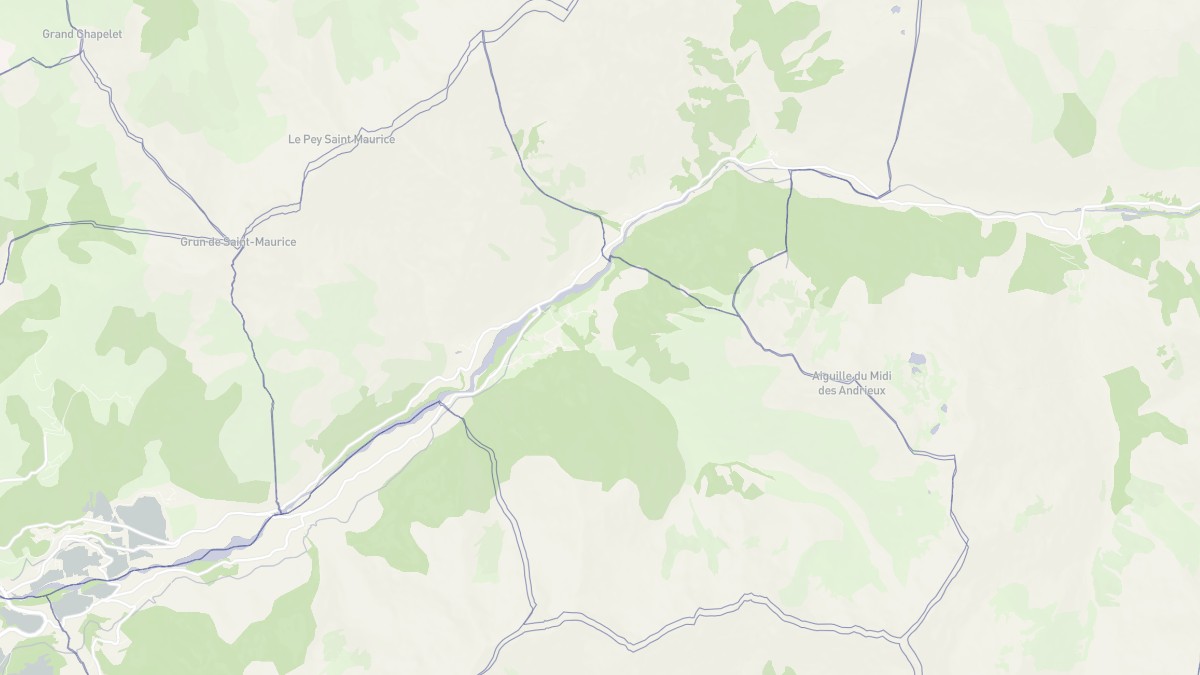 Aperçu cartographique de Saint-Maurice-en-Valgodemard, centré sur la commune