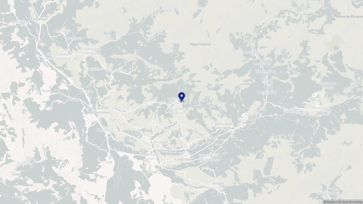 Aperçu cartographique de Saint-Michel-de-Chaillol, centré sur la commune