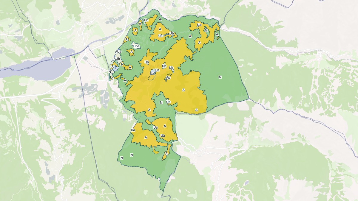 Aperçu cartographique de Saint-Sauveur, centré sur la commune