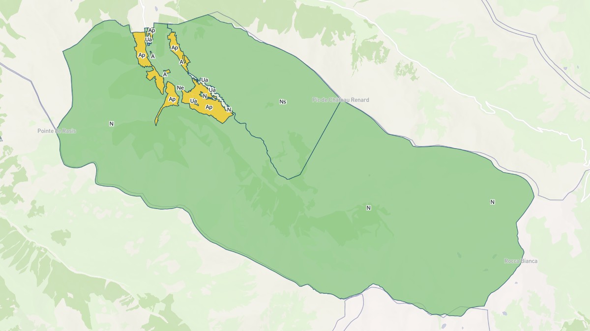 Aperçu cartographique de Saint-Véran, centré sur la commune