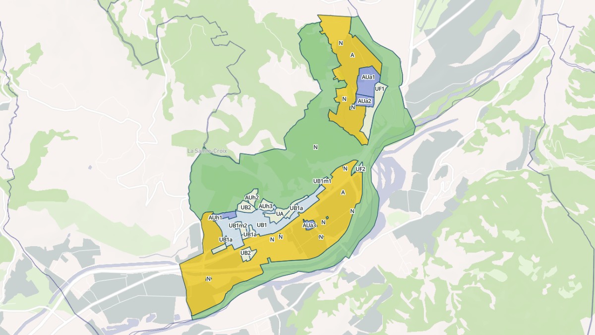 Aperçu cartographique de La Saulce, centré sur la commune