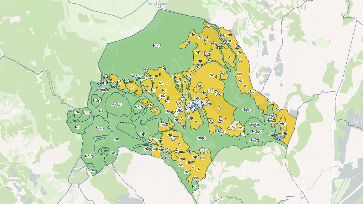Aperçu cartographique de Sigoyer, centré sur la commune